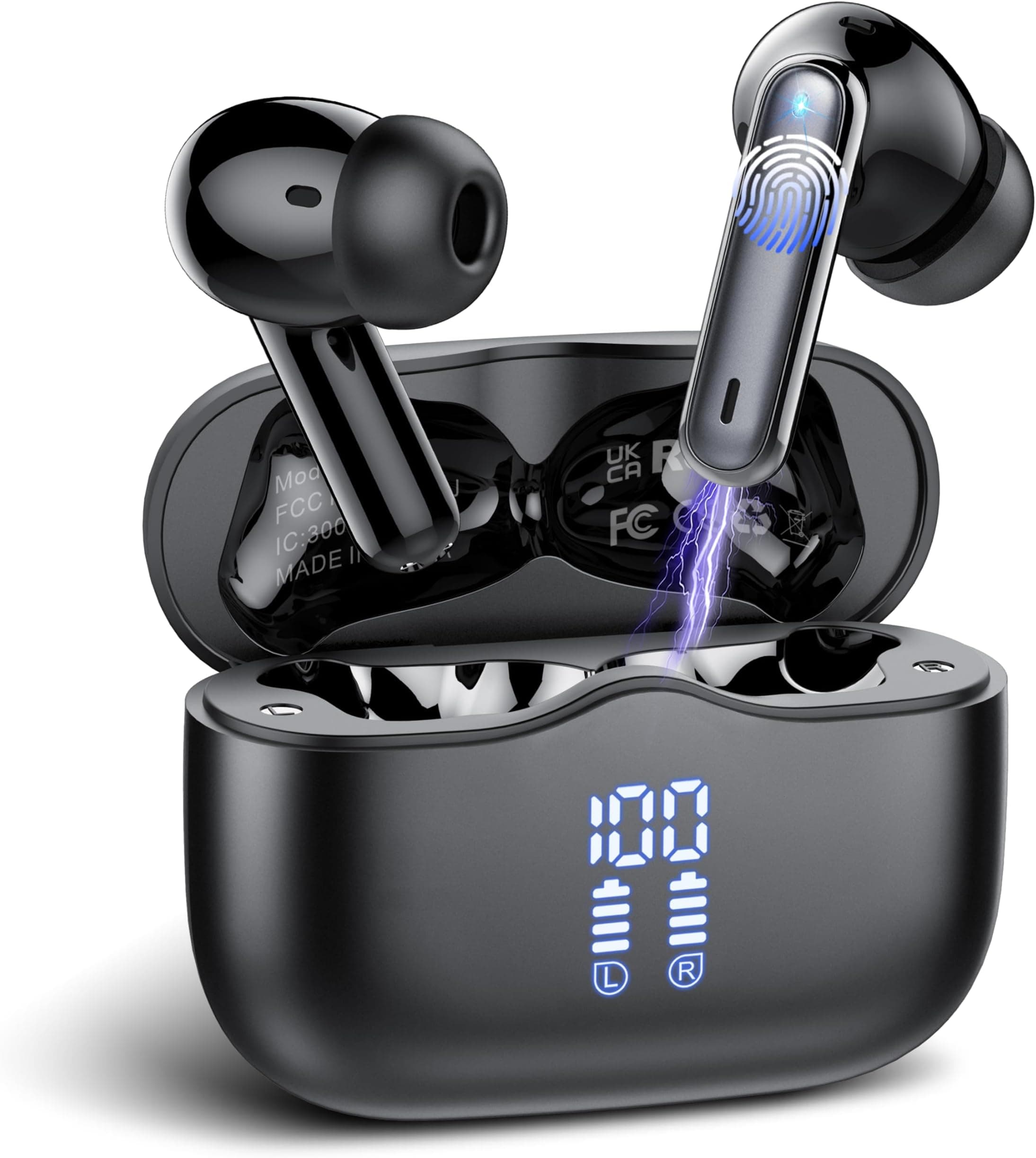 2026 New 5.4 Earphones TWS Noise-Cancelling Life Waterproof Semi-In-Ear Sports Model Digital Music Q86 লেটেস্ট ৫.৪ টিডব্লিউএস ব্লুটুথ ইয়ারবাডস - প্রিমিয়াম সাউন্ড কোয়ালিটি - ছবি 5