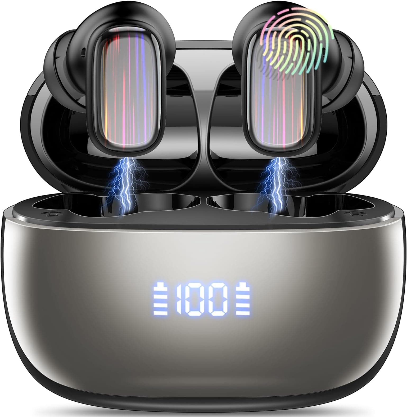 2026 New 5.4 Earphones TWS Noise-Cancelling Life Waterproof Semi-In-Ear Sports Model Digital Music Q86 লেটেস্ট ৫.৪ টিডব্লিউএস ব্লুটুথ ইয়ারবাডস - প্রিমিয়াম সাউন্ড কোয়ালিটি - ছবি 7