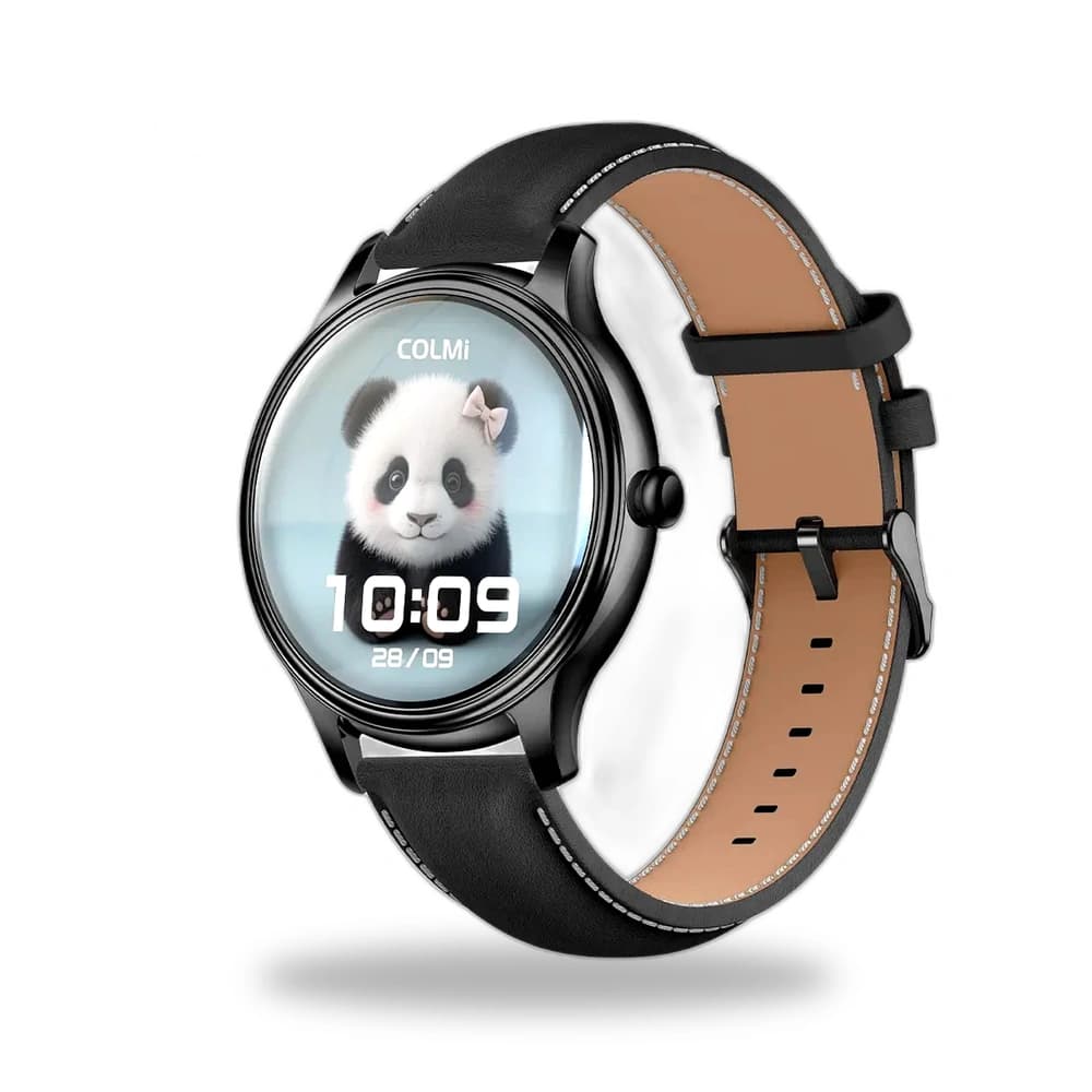COLMI | L28 | Smart Watch | Bluetooth 5.0 | 220mAh Battery | Heart Rate Monitor, Waterproof, Touch Control | Stylish Silicon & Leather Strap | Smart Watch for Android iPhone - ছবি 1