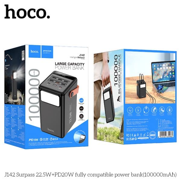 Hoco MMJ-20 100000mAh Power Bank - বিশাল পাওয়ার ও ফাস্ট চার্জিং - ছবি 1
