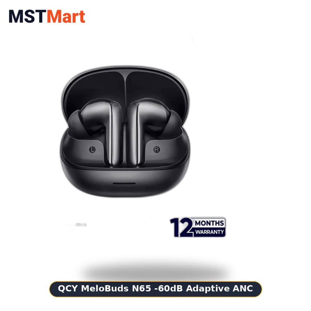 QCY MeloBuds N65 -60dB Adaptive ANC - আসল পণ্য সেরা দামে কিনুন MST Mart