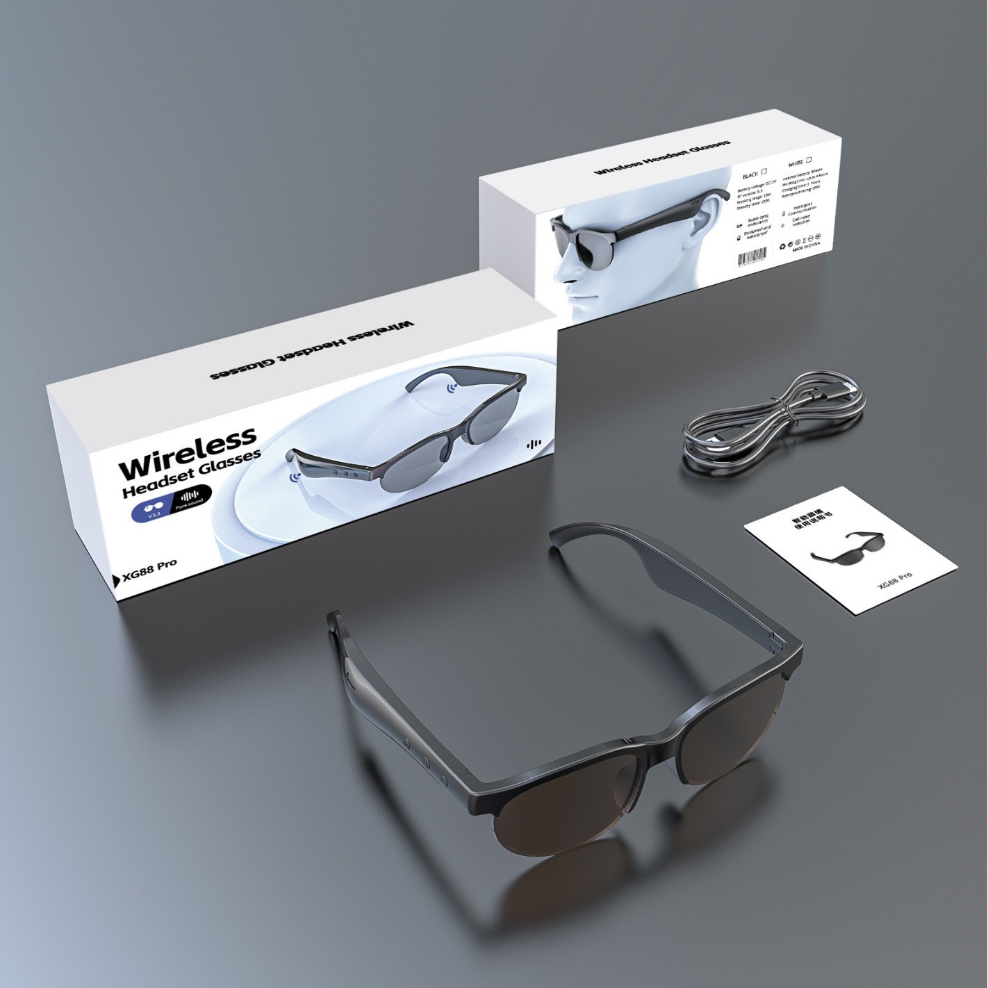 XG88 PRO AI Smart Translation Glasses - কথা বলুন, গান শুনুন, সব এক চশমায়!